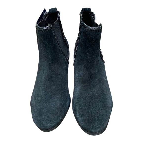 Jack Rogers Black Suede Poppy Ankle Boot Booties Low Heel Women's Shoe Size 8M - Picture 5 of 11